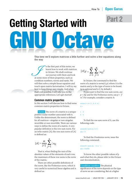 gnu octave documentation